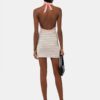 MA GESTREIFTES HALTER-MINIKLEID FÜR DAMEN