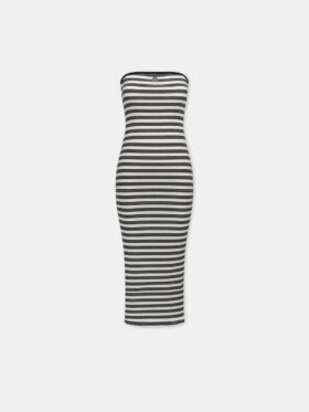 MA-MAXIKLEID MIT STREIFEN FÜR DAMEN