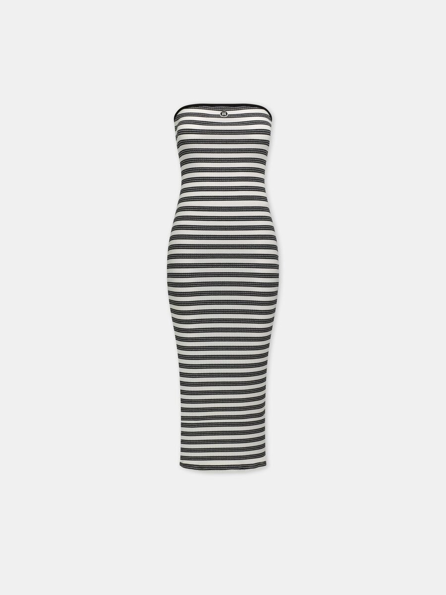MA-MAXIKLEID MIT STREIFEN FÜR DAMEN