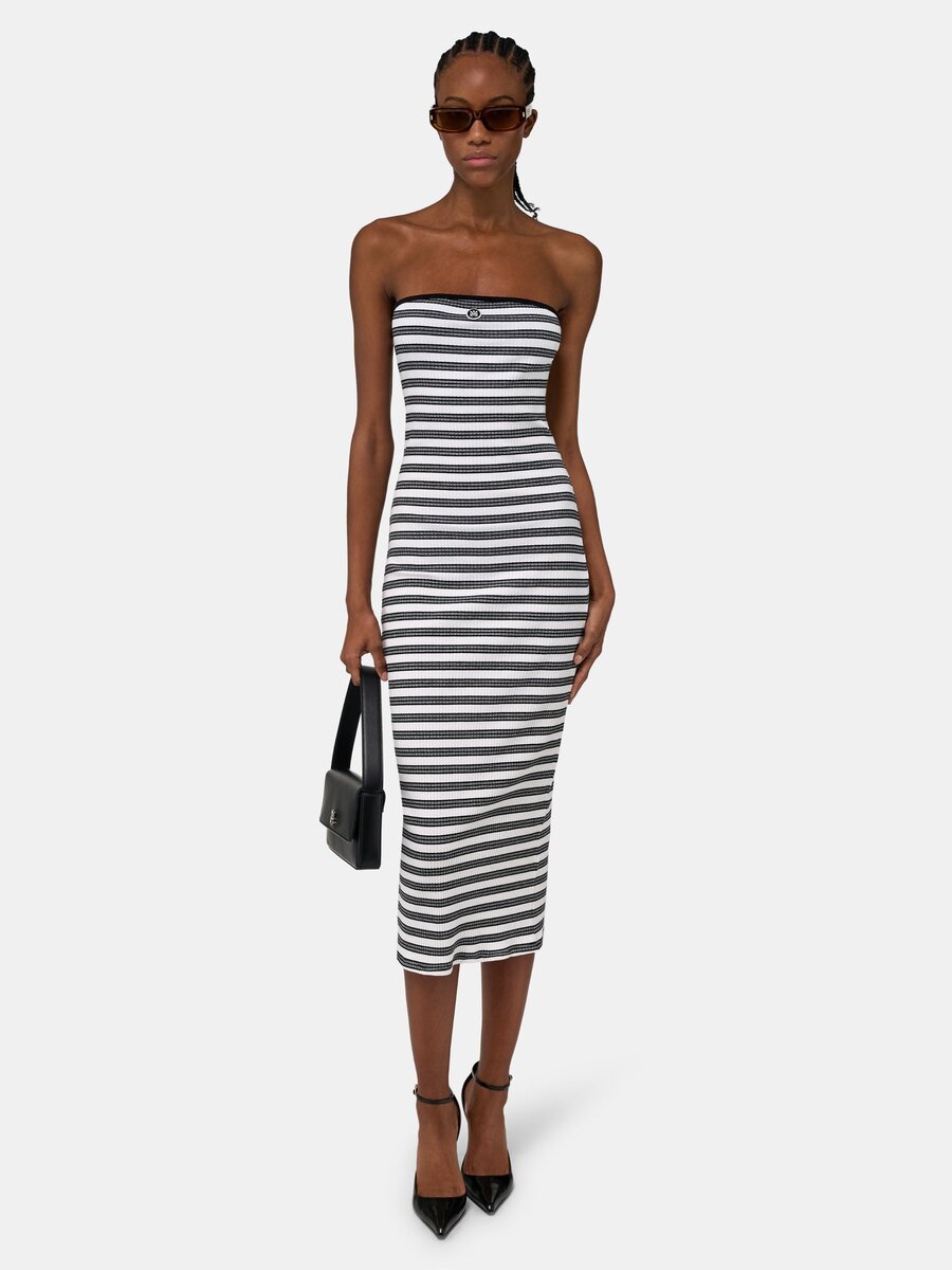 MA-MAXIKLEID MIT STREIFEN FÜR DAMEN