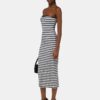MA-MAXIKLEID MIT STREIFEN FÜR DAMEN