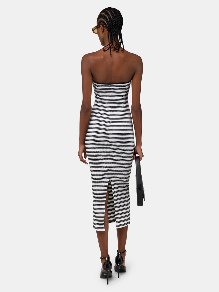 MA-MAXIKLEID MIT STREIFEN FÜR DAMEN