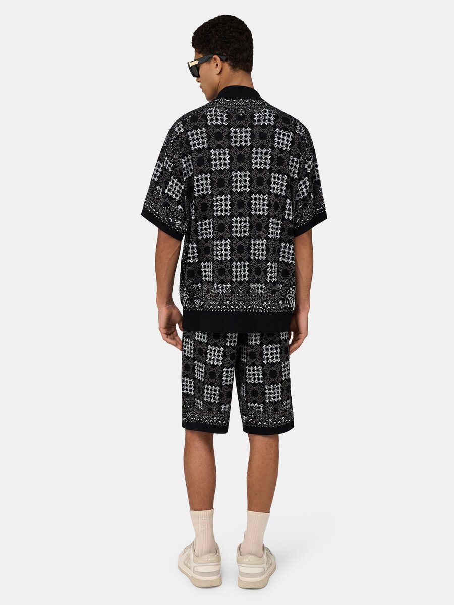 MA QUAD CHECK MESH KNIT SHORT