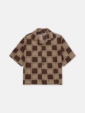 MA QUAD CHECKER OVERSIZED CAMP-HEMD