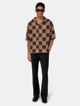 MA QUAD CHECKER OVERSIZED CAMP-HEMD