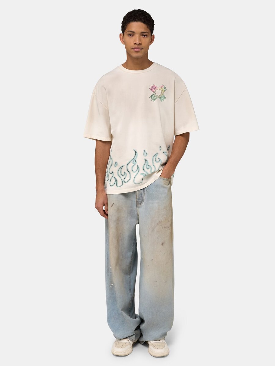 MA QUAD FLAMES OVERSIZED T-SHIRT