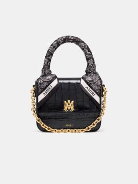 MICRO MA-TASCHE FÜR DAMEN MIT KROKODILPRÄGUNG
