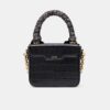 MICRO MA-TASCHE FÜR DAMEN MIT KROKODILPRÄGUNG