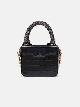 MICRO MA-TASCHE FÜR DAMEN MIT KROKODILPRÄGUNG