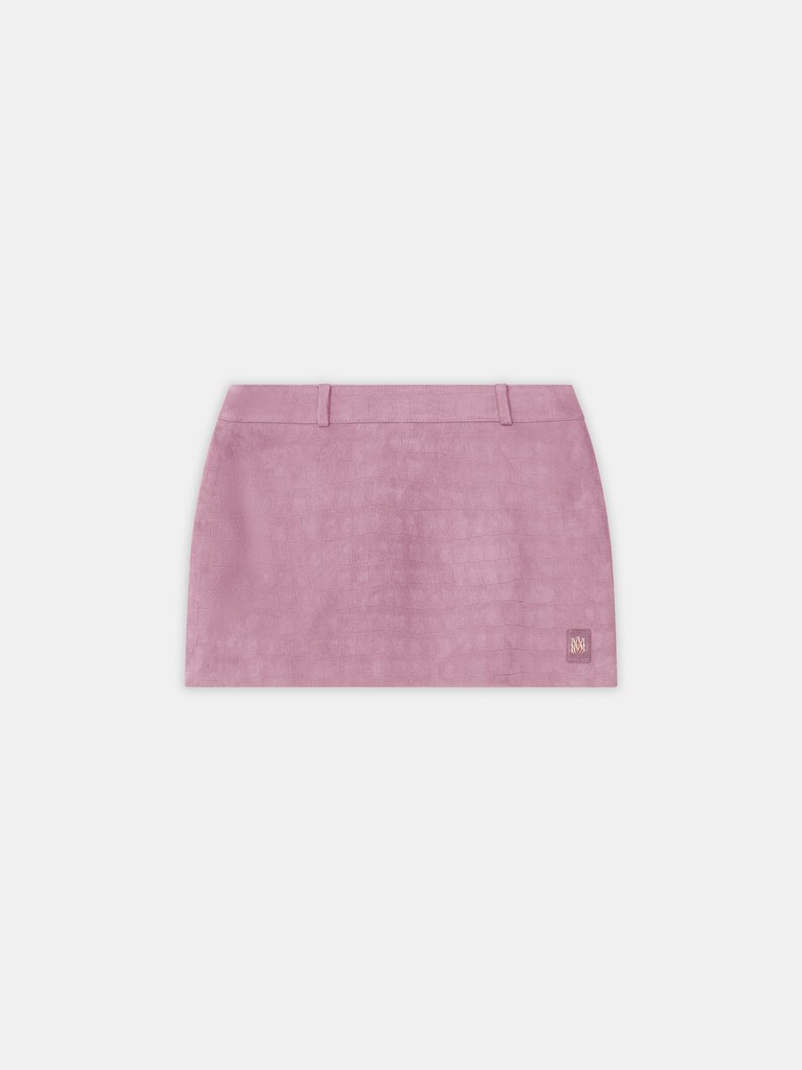 MINIROCK AUS KROKODILL-WILDLEDER FÜR DAMEN