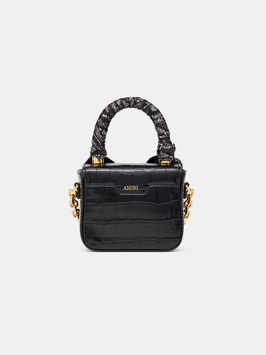 NANO MA-TASCHE FÜR DAMEN MIT KROKODILPRÄGUNG