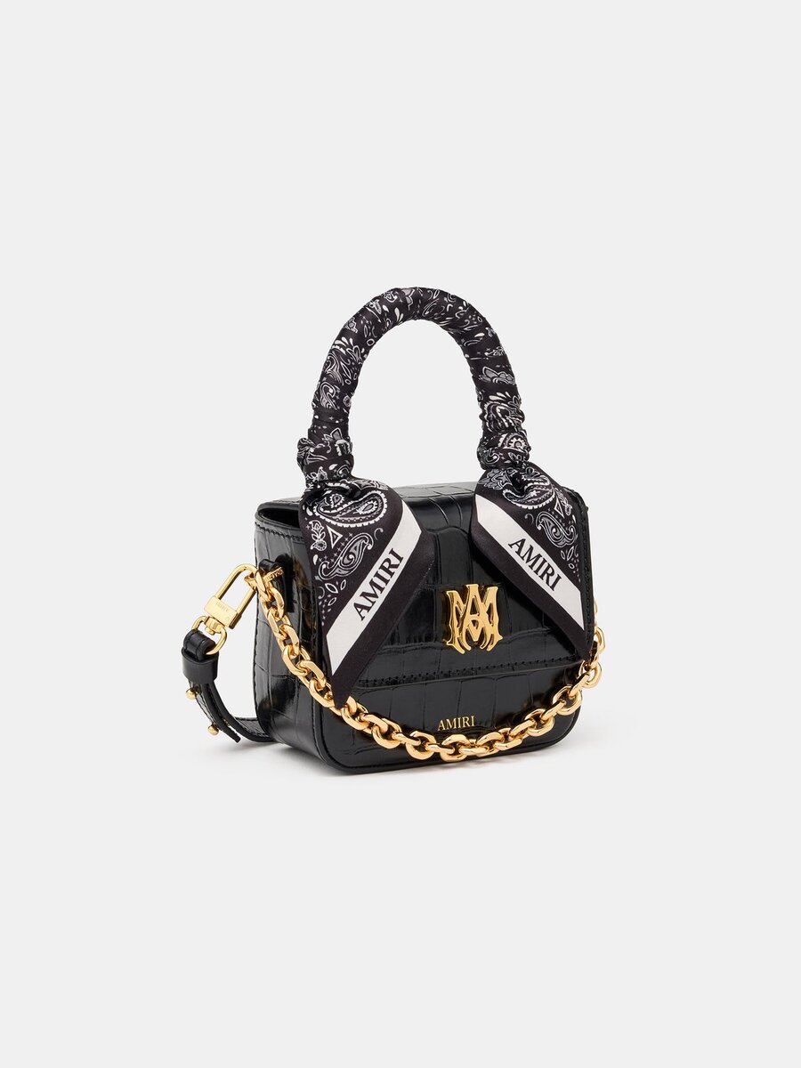NANO MA-TASCHE FÜR DAMEN MIT KROKODILPRÄGUNG