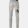 SKINNY-JEANS MIT VERSETZTEM LOGO
